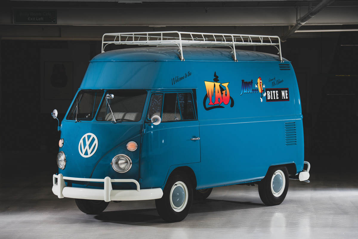 1967 Volkswagen Type 2 High-Roof Panel Van offered at RM Sotheby’s The Taj Ma Garaj Collection live auction 2019